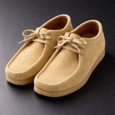 Clarks Originals Wallabee Maple Suede Crepe Sole Moc Toe Shoes M 6.5 W 7.5