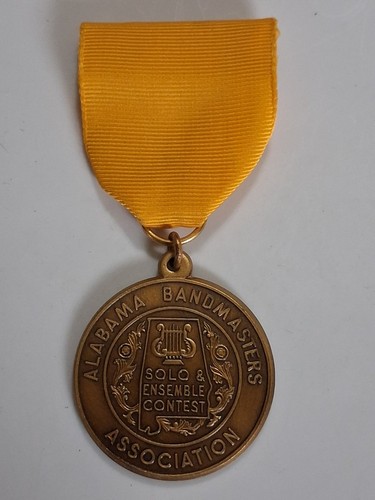 Alabama Bandmasters Association Solo & Ensemble Contest Medal Bronze Yellow