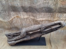 New Guinea Sepik Wood Carving - Crocodile Canoe Head Prow Latmul Sculpture Totem