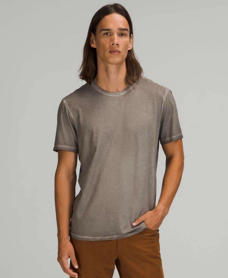 Lululemon 5 Year Basic TeeCarbon Dust Sun Wash Size Medium