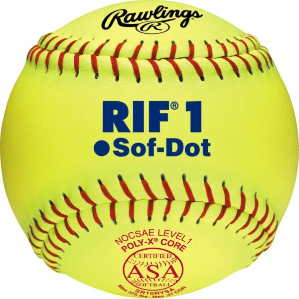 Balle De Softball Rawlings Silverback - 12 Pouces, USSSA .44 COR, Neuve