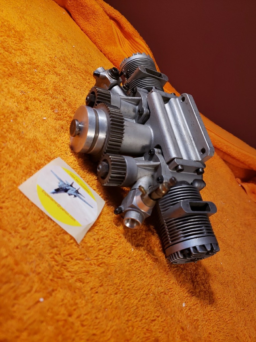 Webra Engine - Boxer Twin 120 Motor - 2 X 61's - Boxer-Getriebe