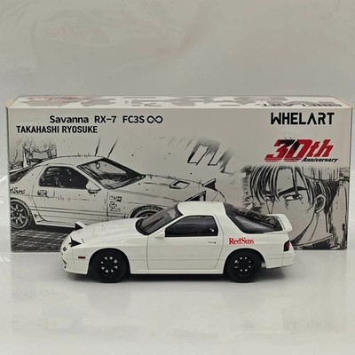 WHELART 1:18 RX-7 FC3S Initial D 30th Anniversary Alloy Model Car