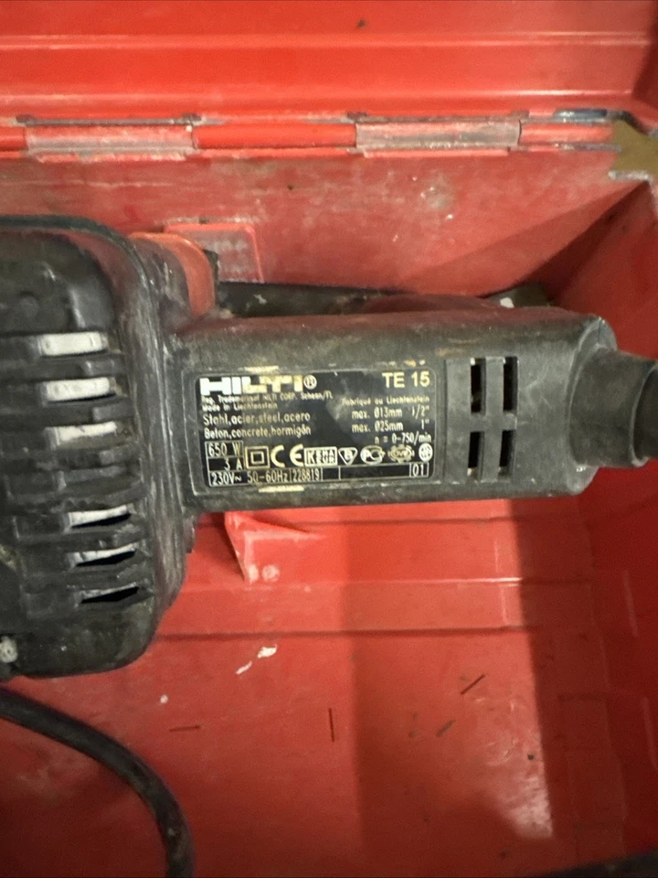 Hilti TE 15 Bohrhammer Bohrmaschine mit Koffer Zustand Gut - Bild 4 von 4