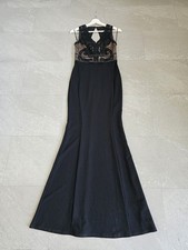 Lipsy black, lace ,mermaid maxi evening, wedding, party dress size 8. NWOT 