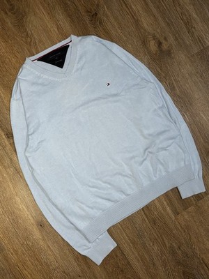 Tommy Hilfiger Light Blue V-Neck Sweater