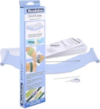 Jewel Loom Kit with Bag, Needle & Threader for Bracelets & Weaving