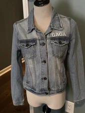 LADY GAGA Denim Jean Jacket - Joanne Tour - Size Medium
