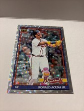 2026 Topps Series 1 Ronald Acuna Jr Crackleboard Foil Atlanta Braves # T91-84