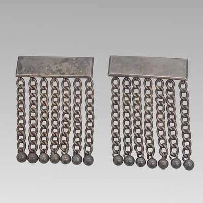 Antike Kenning London Freimaurer Schürze Quasten Paar Freimaurer Regalia 8,5 cm