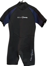 NeoSport Men's Wetsuit 3MM Short Black Blue Scuba Snorkel Swim Surf Adult Large