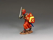 MK215 - Fighting Crusader Knight with Sword - Medieval - King and Country