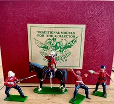 TROPHY MINIATURES - ZULU WARS - COMMEND SET - VTM07. 54MM METAL 