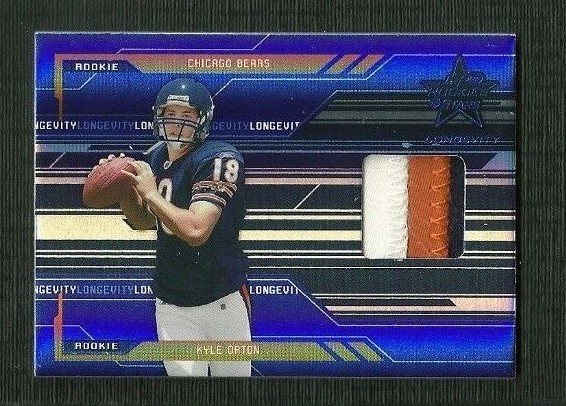 KYLE ORTON 2005 LEAF ROOKIES STARS LONGEVITY RC COLOR JERSEY