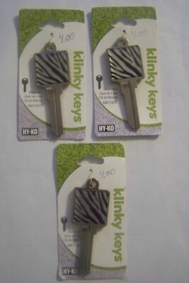 Zebra Kwikset KW1 Key blanks qty 3