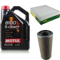 MANN-FILTER Inspektionspaket 5L Motul 8100 X-Clean+ 5W-30 FüR Seat Ibiza Iv 1.6