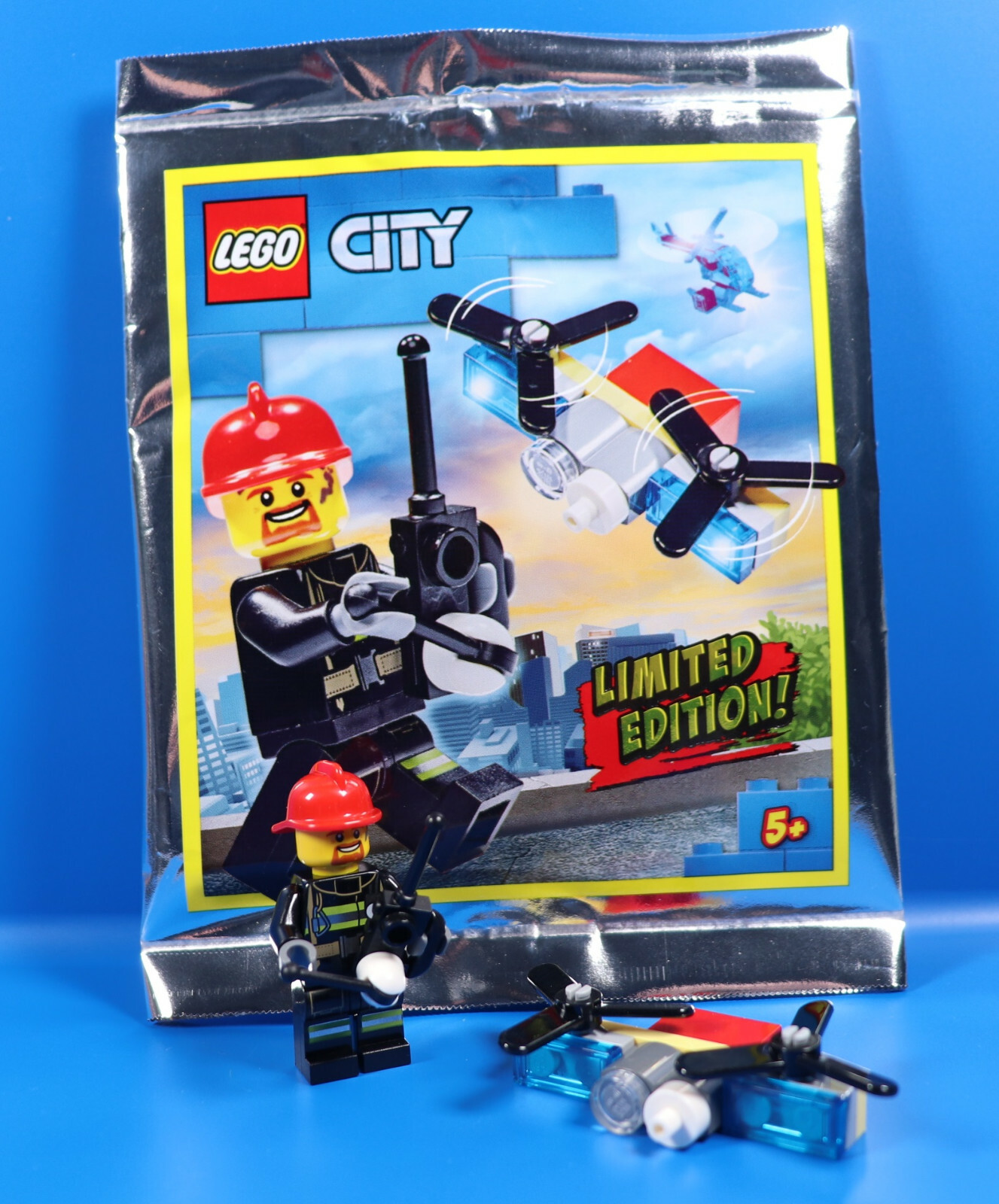LEGO City Лимитированная серия 952002 Фигурка пожарного Бобби Бернера с дроном