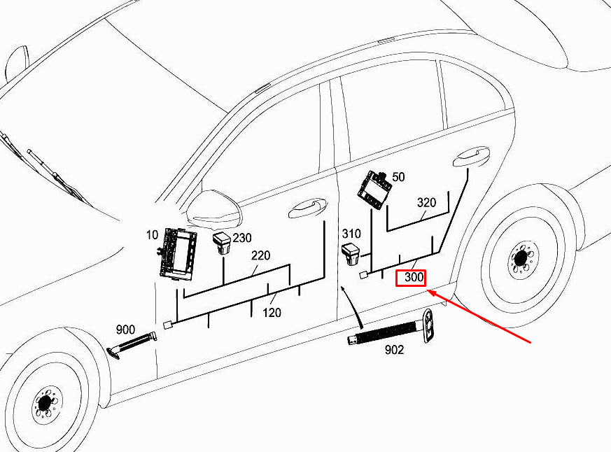 Neu MERCEDES-BENZ E W213 Kabelbaum für die hintere linke Tür A2135402943