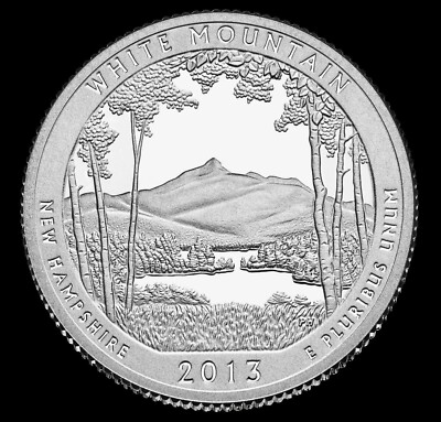 2013 D White Mountain National Park Quarter New Hampshire ''BU'' ATB