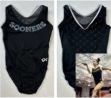OU University of Oklahoma NCAA Big 12 Gymnastics GK Leotard SOONER Athlete Worn!