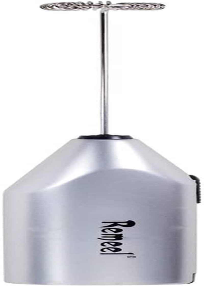 Handheld Milk Frother with Stainless Steel Whisk, Portable and Powerful Foam Mak