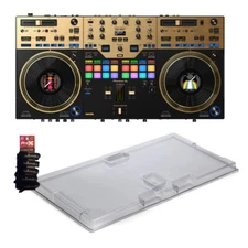 Pioneer DJ DDJ-REV7 Limited Edition Gold DJ Controller with Decksaver