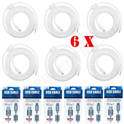 6x Extremely High Speed Charging & Data Cable USB for Samsung Galaxy 3/4/5/6/7