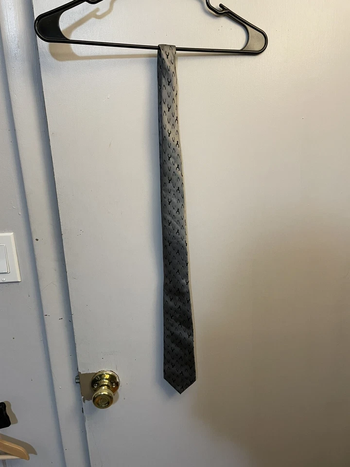 Corbata de poliéster Old Navy para hombre, reno gris, 3" de ancho vacaciones Foto 2 de 4