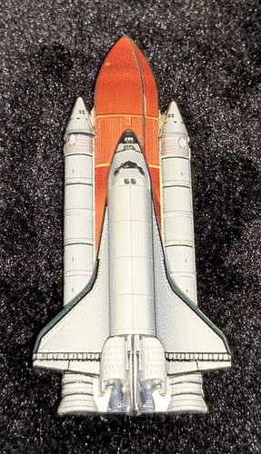 Space Shuttle Challenger Gold Silver Coin NASA Stars & Stripes Flag Trek Wars UK - Picture 16 of 24