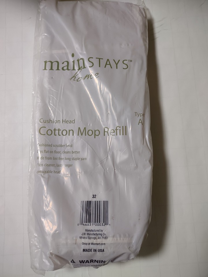 Cushion Head COTTON Threaded Screw on MOP REPLACEMENT HEAD 32 Type A