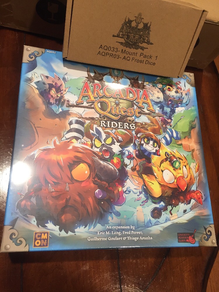 Arcadia Quest Riders Kickstarter with all Exclusives In Hand & Ready