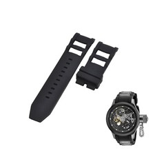 Russian Diver 17275 26mm Black Rubber Watch Strap For Invicta