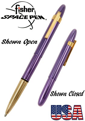 Fisher Space Pen #400PP-GFGGCL / Purple Haze with Gold Front Section and Clip