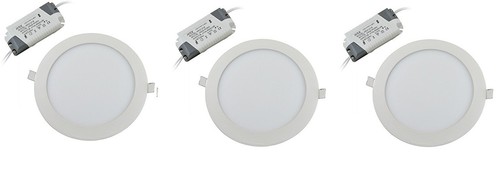 3 X LUCE DA SOFFITTO A LED TONDO LUCE CALDA 3000 K PLAFONIERA DA INCASSO - Picture 1 of 2
