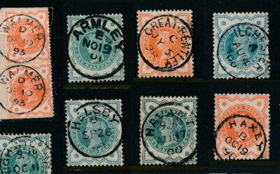 GB QV POSTMARKS VF FULL CIRCULAR STEEL CDS ENGLAND TOWNS VILLAGES | eBay UK