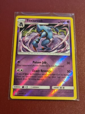Pokemon Karte Sonne & Mond Ultra Prisma Toxicroak 57/156 Rare Reverse Holo TCG