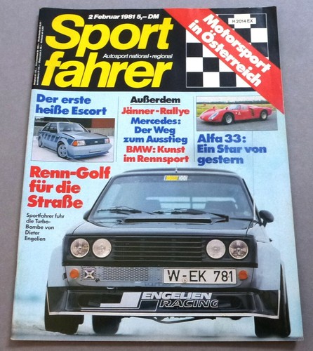 Sportfahrer 2/81 VW Golf Turbo, Matda 626, MMC Sapporo, nationaler Motorsport