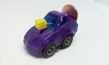 Vintage Penny Racers Flamin Fury Purple Corvette Car 1 3/4" Long TAKARA 1981