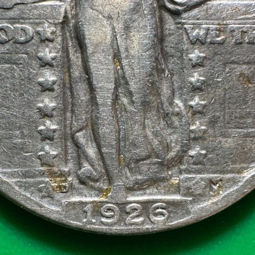 1926-D Standing Liberty Quarter Q124 - 第 3/10 張圖片
