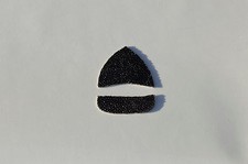 black Arrowrest made of non polished stingrayskin for Recurve or Longbow