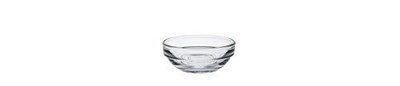 Made In France Lys Stackable Glass Bowl (Set of 4), 1 oz., 2.3 Inches, Clear