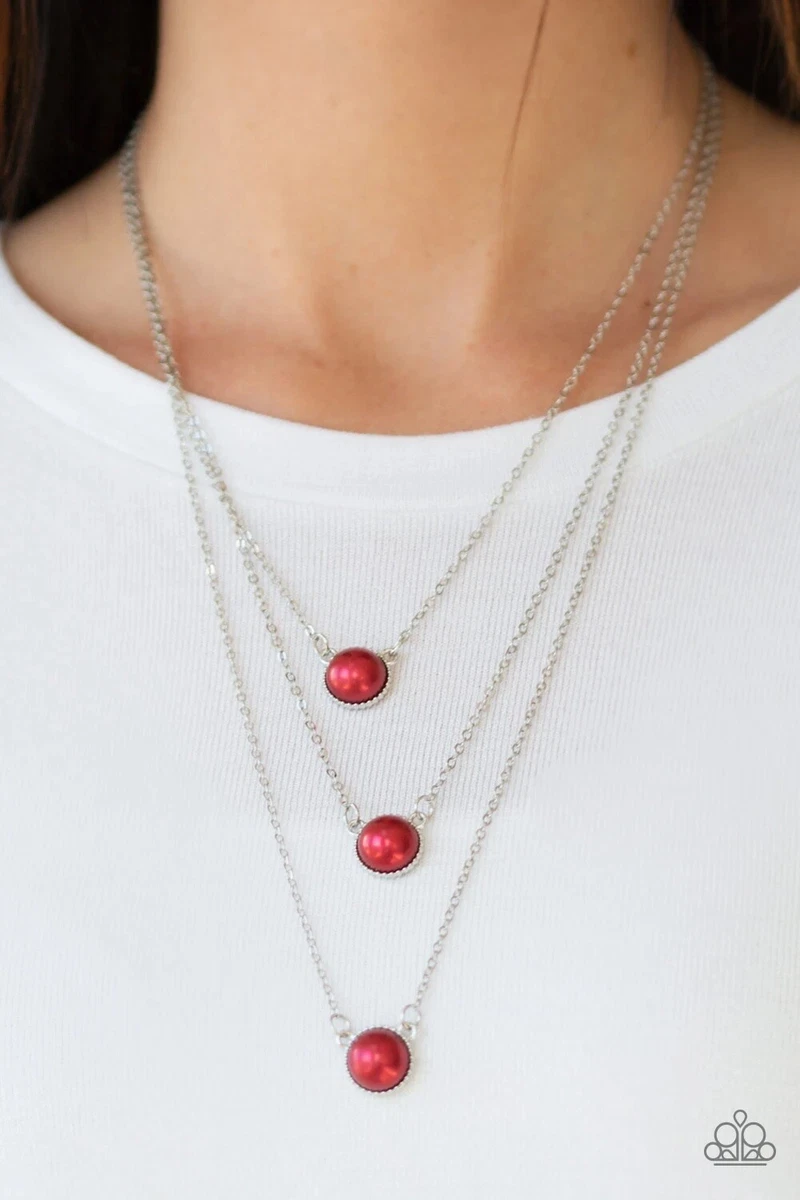 A love for luster red necklace deals