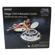 Intex Mega Chill Inflatable Cooler NIB 33” X33” X 11.5” 