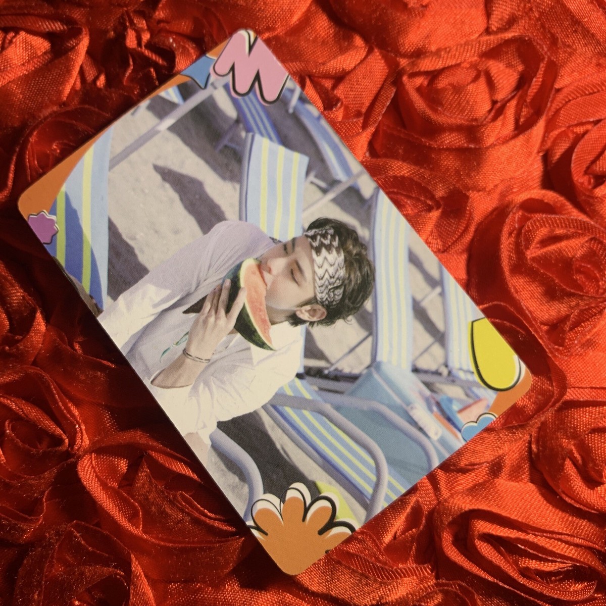 V BTS BOY GROUP BUTTER Edition Celeb K-pop Photo Card Watermelon