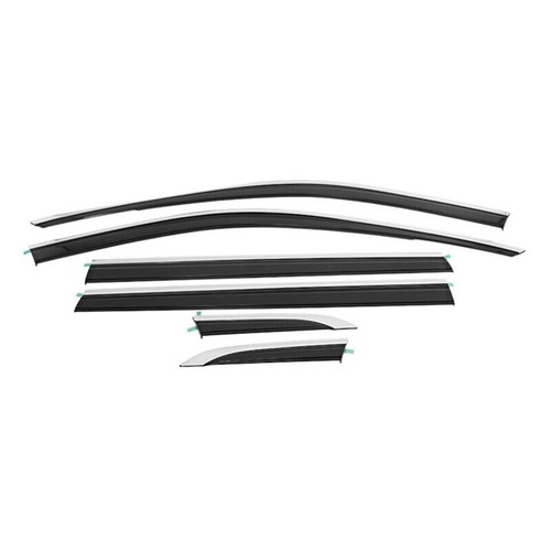 For Honda CR-V CRV 2023-25 Window Visor Vent Shade Sun Rain Guard Black+steel 6x - Picture 6 of 6