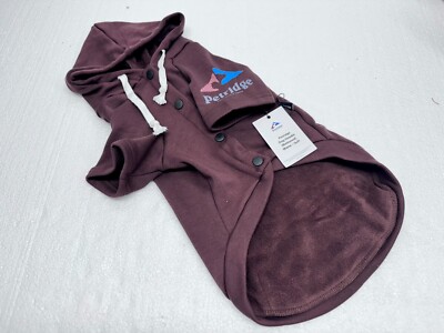 Petridge Hoodies Dog Buttoned Hoodie With Pocket On Back | Size XXL | 15'' Back