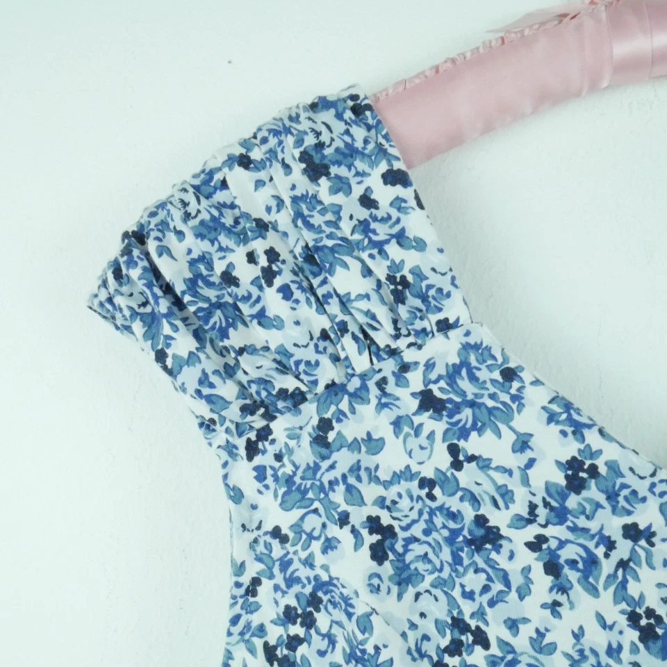 复古大号连衣裙 Cottagecore 花园派对 Midi 女性 90 年代精致花卉 — 第 2/4 张图片