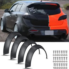 For Mazda 3 Mazdaspeed 3 Fender Flares Extra Wide Body Wheel Arches Mudguards
