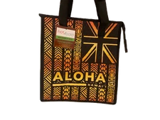 Insulated Hawaii Flag Aloha Gold Tote Bag
