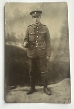 Original WW2 US Army Soldier RPPC Real Photo Postcard